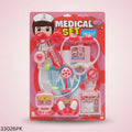 Children Medical Checkup Doctor Set Toy - Pink