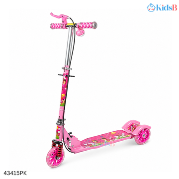 Chinese Kids 3-Wheel Height Adjustable Folding Kick Scooter – Pink