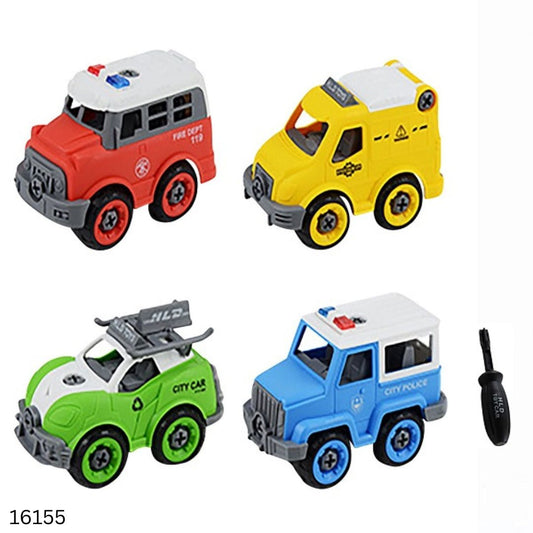 DIY Assembled Traffic Engineering Car Puzzle Set