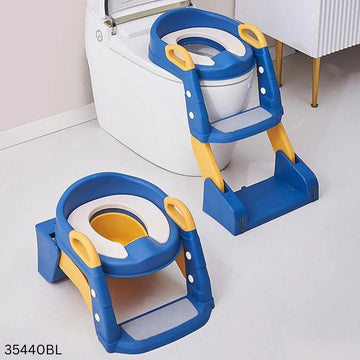 Foldable Baby Potty Training Seat With Ladder - Blue