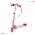 Foldable Kids Scooter with Adjustable Handlebar & Hand Brake – Pink (China)