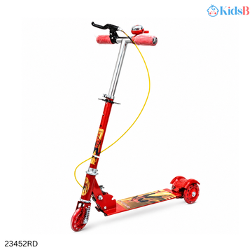 Foldable Kids Scooter with Adjustable Handlebar & Hand Brake – Red (China)