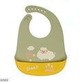 Food Grade Waterproof Silicone Tray Bibs - Sheep