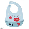 Food Grade Waterproof Silicone Tray Bibs - Crab