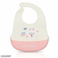 Food Grade Waterproof Silicone Tray Bibs - Rabbit