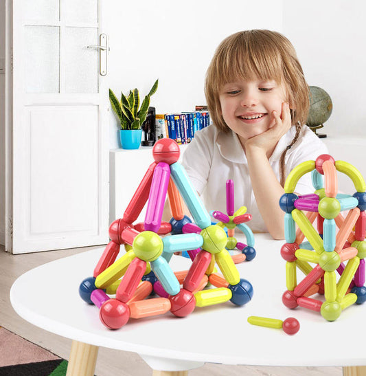 Magnetic Sticks Creative Toy - 84pcs