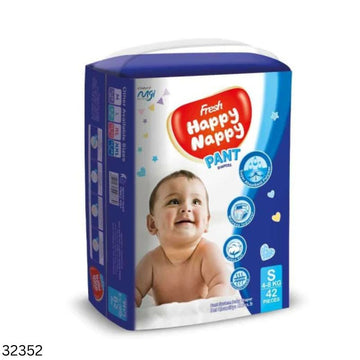 Happy Nappy Pant Diaper 42 Pieces Small Size (4-8kg)