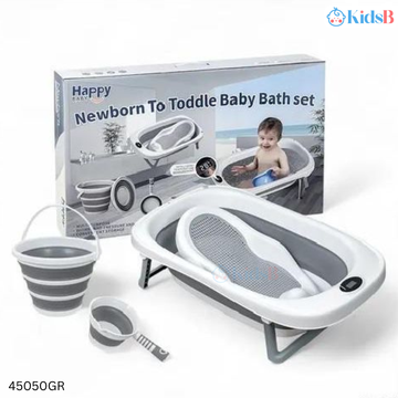 Happy Baby 4 in 1 Foldable Baby Bath Set with Built in Thermometer and Seat