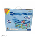 Inflatable PVC Baby Square Swimming Pool - 130cm