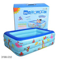 Inflatable PVC Baby Square Swimming Pool - 210cm