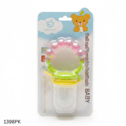JhunJhuni Silicone Baby Fruit Juicer - Pink