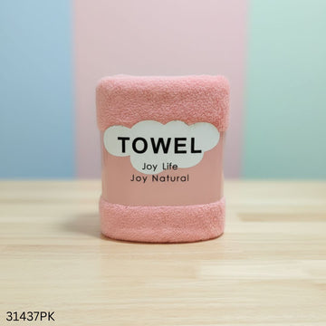 Joy Natural Soft And Comfortable Bath Towal – Big Size – Pink