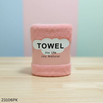 Joy Natural Soft And Comfortable Bath Towal – Small Size – Pink