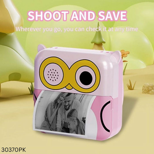 Kids Instant Print Camera Toy - Pink