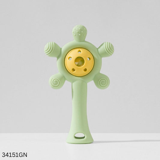 Kokibebe Baby Silicone Rattle Teether - Green