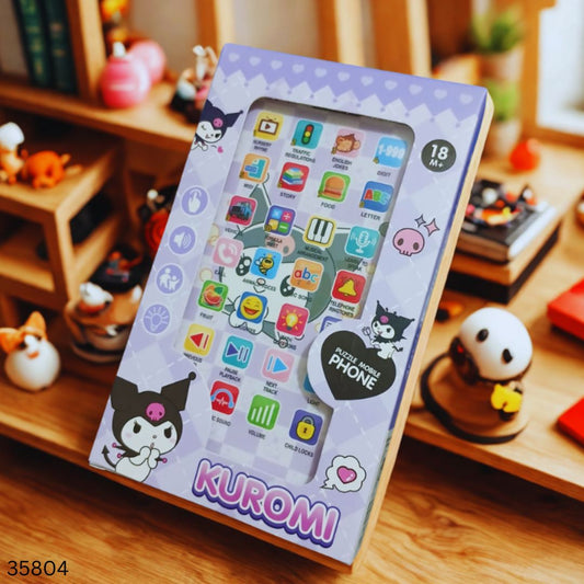 Kuromi Kids Educational Mobile Phone With Light & Sound