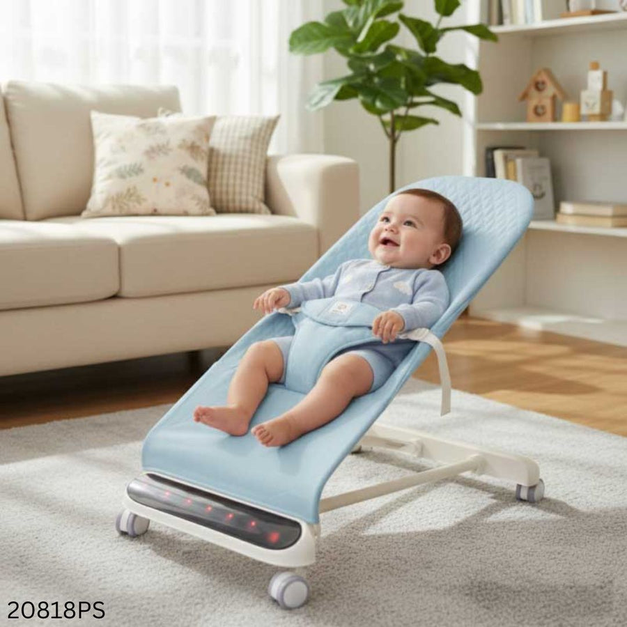 LED Musical Baby Bouncer Chair with Wheels - Paste