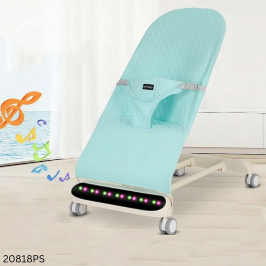 LED Musical Baby Bouncer Chair with Wheels - Paste