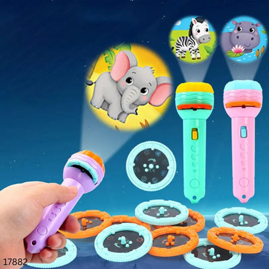 LED Projector Flashlight Torch for Kids