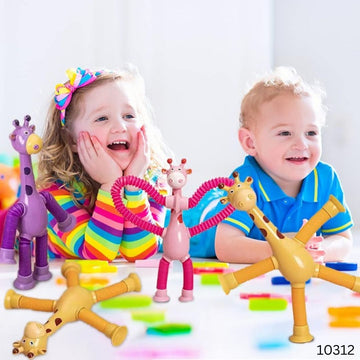 LED Telescopic Suction Cup Giraffe Toy