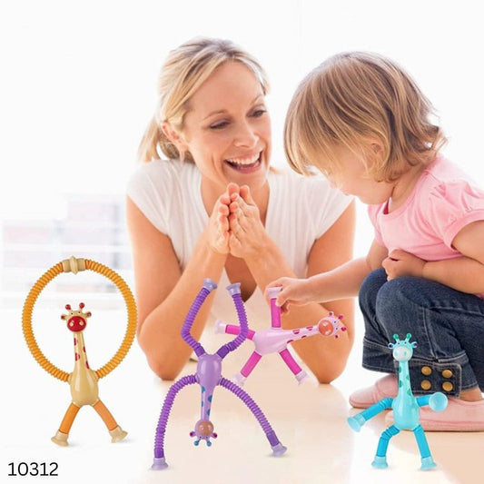 LED Telescopic Suction Cup Giraffe Toy