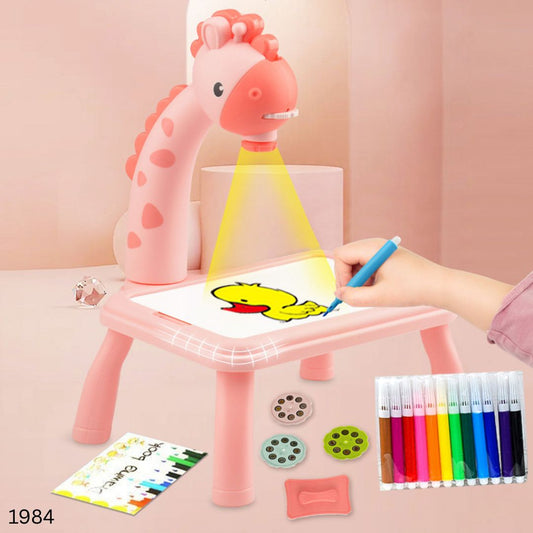 Led Projection Painting Art & Drawing Board for Kids