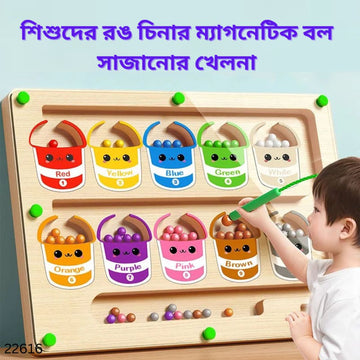 Magnetic Colorful Wooden Bead Toy