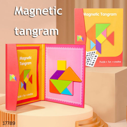 Magnetic Tangram Wooden Puzzle Games