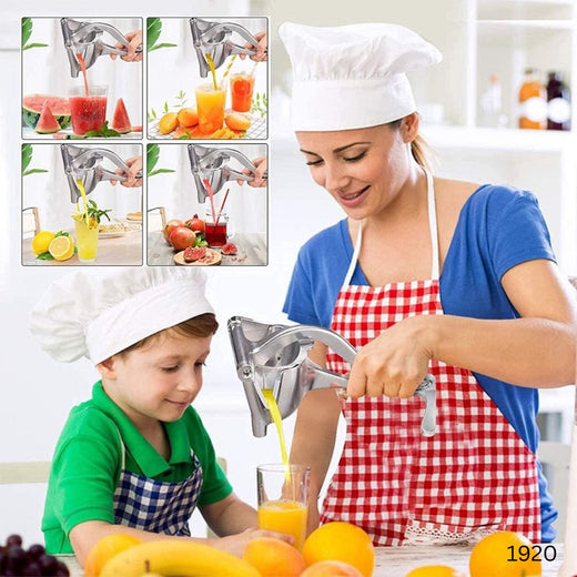 Aluminium Steel Heavy Duty Handhold Press Fruit Juicer