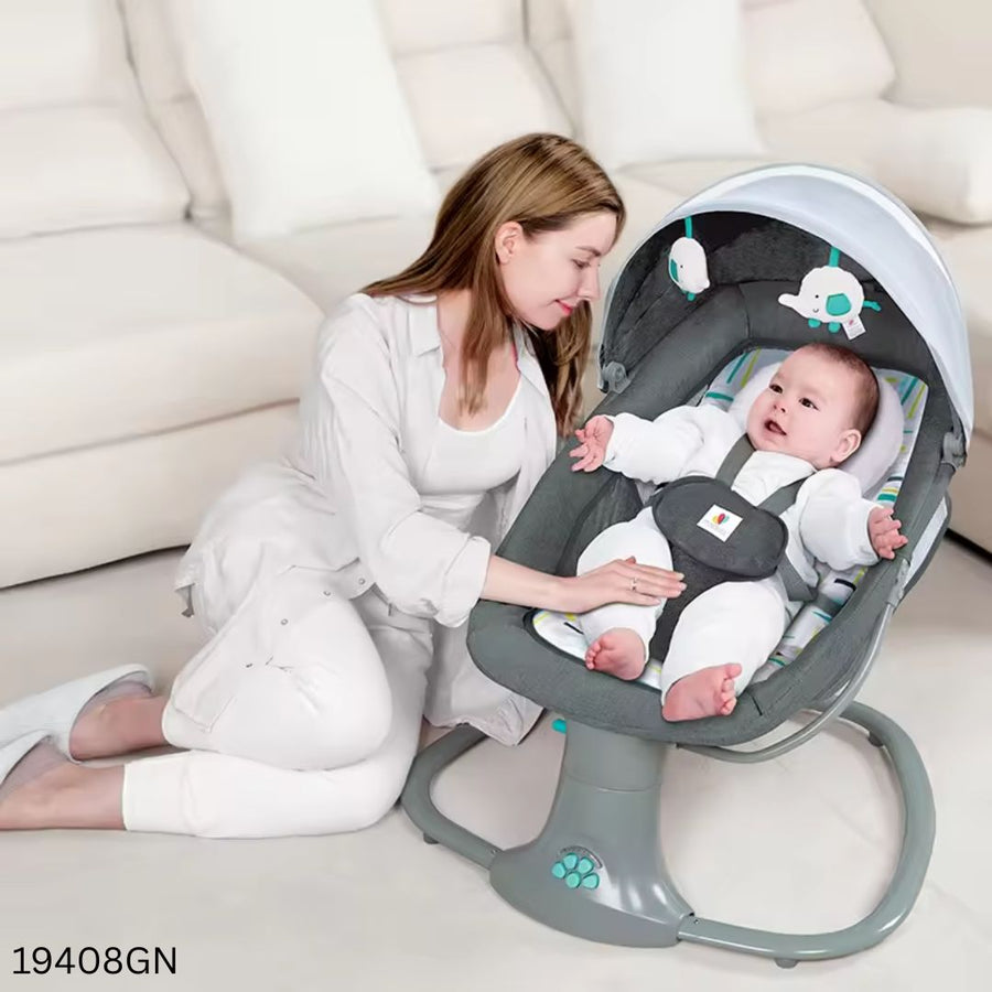 Mastela 3 in 1 Deluxe Multi-Functional Bassinet With Musical & Vibrating - Green