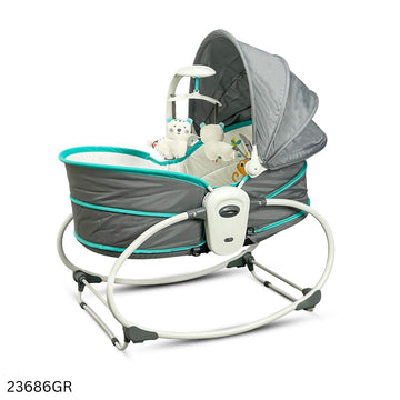 Mastela 5 in 1 Multifunctional Baby Carriage & Bassinet Rocker - Gray