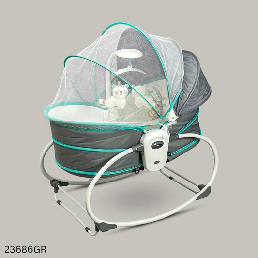 Mastela 5 in 1 Multifunctional Baby Carriage & Bassinet Rocker - Gray