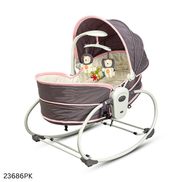 Mastela 5 in 1 Multifunctional Baby Carriage & Bassinet Rocker - Pink