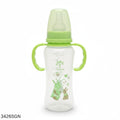 Minitree Plastic Feeding Bottle With Handle 240ml - Green