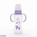 Minitree Plastic Feeding Bottle With Handle 240ml - Purple