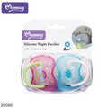 Momeasy Silicone Night Pacifier 6m+ (Red/Blue)