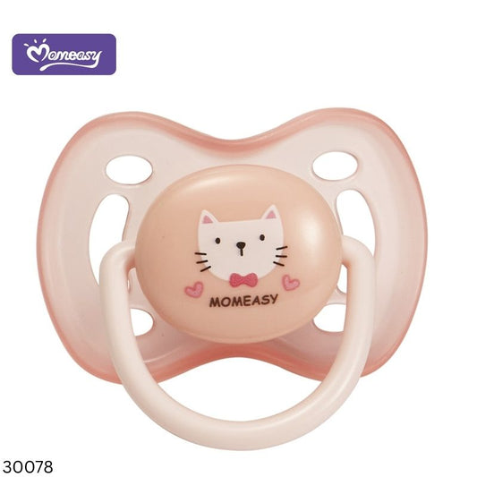 Momeasy Silicone Pacifier 6m+ (Pink/Paste)