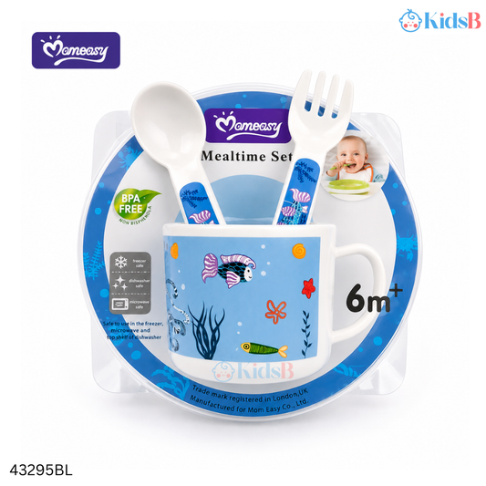 Momeasy 4Pcs Baby Mealtime Feeding Set BPA-Free