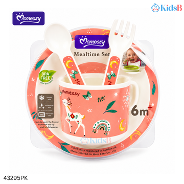 Momeasy 4Pcs Baby Mealtime Feeding Set BPA-Free