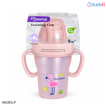 Momeasy Baby Straw Training Cup Water Cup – Light Pink