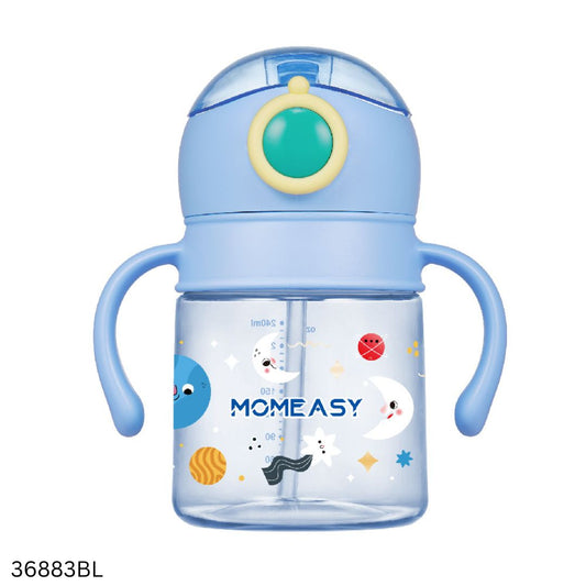 Momeasy Baby Water Bottle With Straw 240ml - Blue