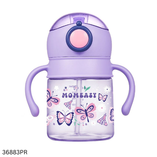 Momeasy Baby Water Bottle With Straw 240ml - Purple