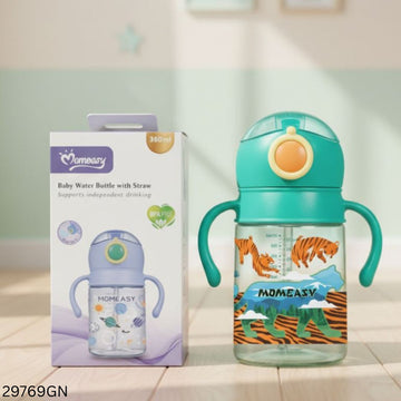 Momeasy Baby Water Bottle With Straw 360ml - Green