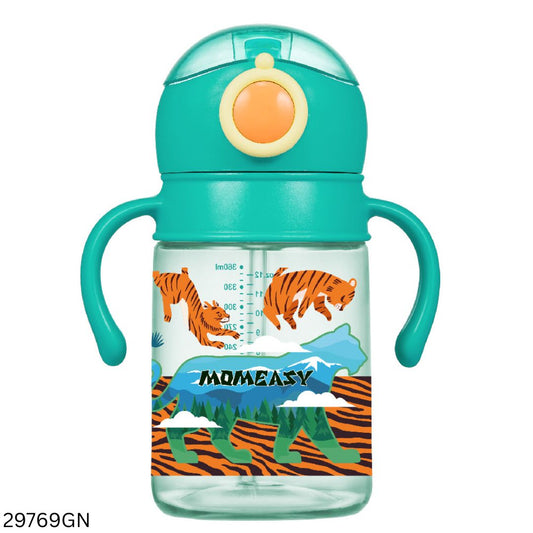 Momeasy Baby Water Bottle With Straw 360ml - Green