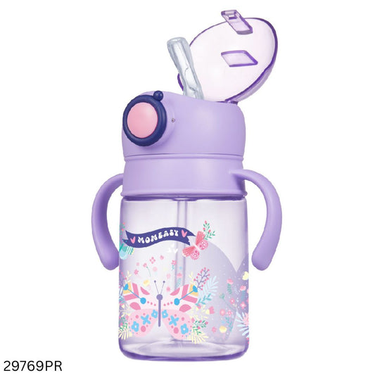 Momeasy Baby Water Bottle With Straw 360ml - Purple