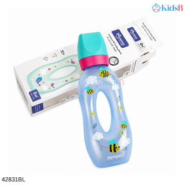 Momeasy Easy Grip Baby Feeding Bottle BPA-Free Anti-Colic 270ml – Blue