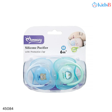 Momeasy Silicone Pacifier 6m+ (Blue/Paste)