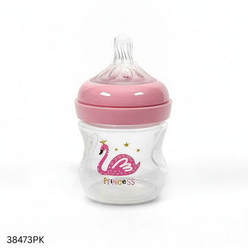 Momeasy Wide Neck Plastic Feeding Bottles 0m+ - 120ml - Pink