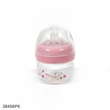 Momeasy Wide Neck Plastic Feeding Bottles 0m+ - 60ml - Pink