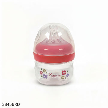 Momeasy Wide Neck Plastic Feeding Bottles 0m+ - 60ml - Red